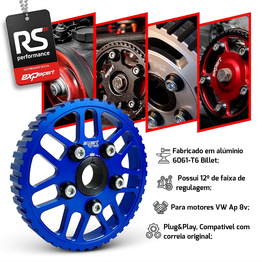 Polia Regulável Comando Vw Ap 8v - Linha Tributo Snow Flakes
