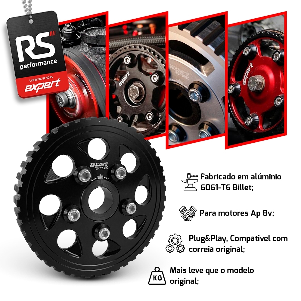 Polia Regulável Comando Vw Ap 8v - Linha Tributo Pingo