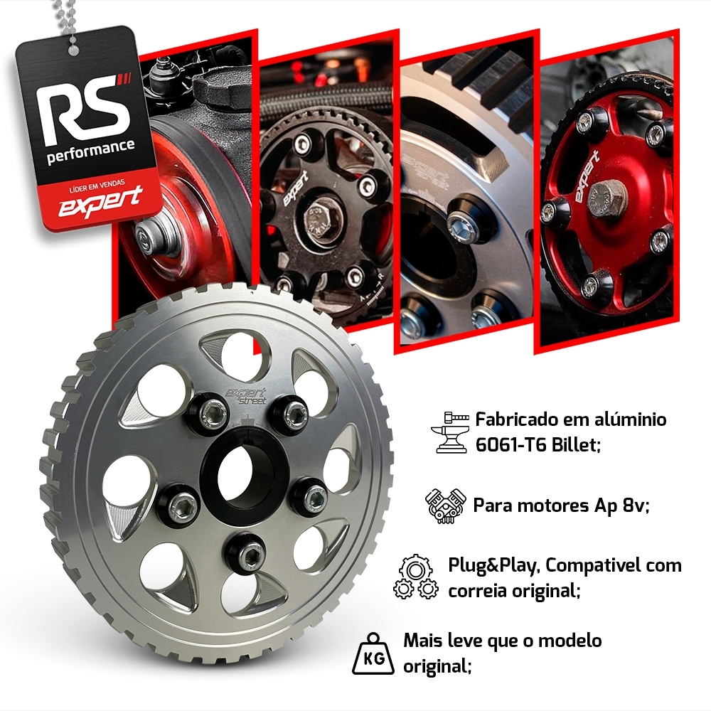 Polia Regulável Comando Vw Ap 8v - Linha Tributo Pingo