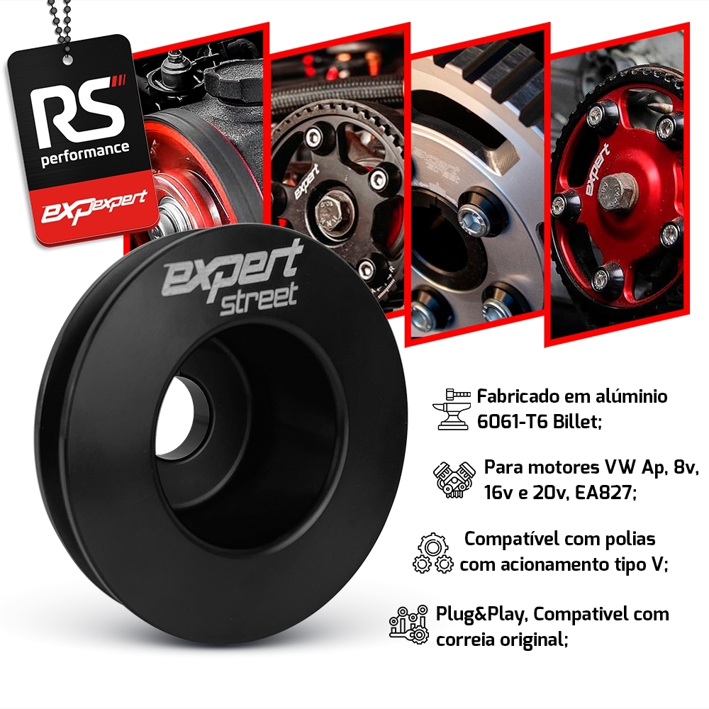 Polia Do Alternador Vw Ap 8v Alumínio Billet - Linha Street