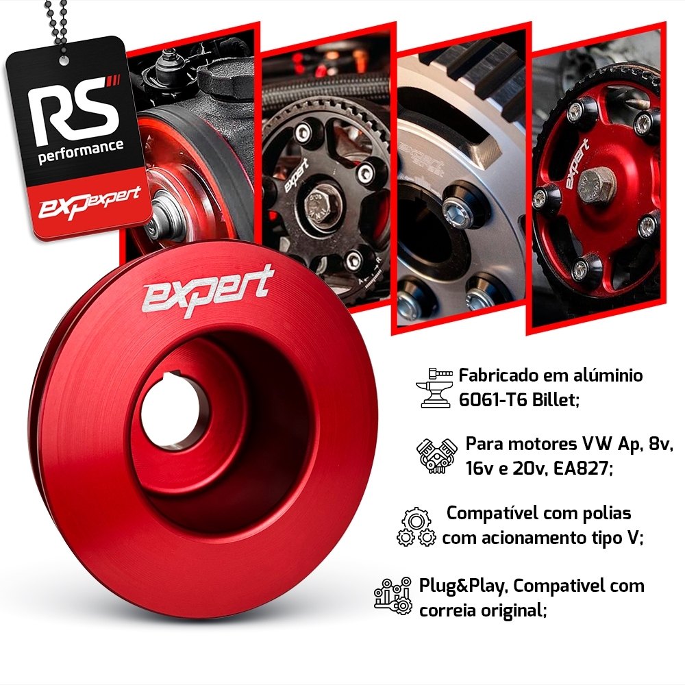 Polia Do Alternador Vw Ap 8v / 16v Billet - Linha Race