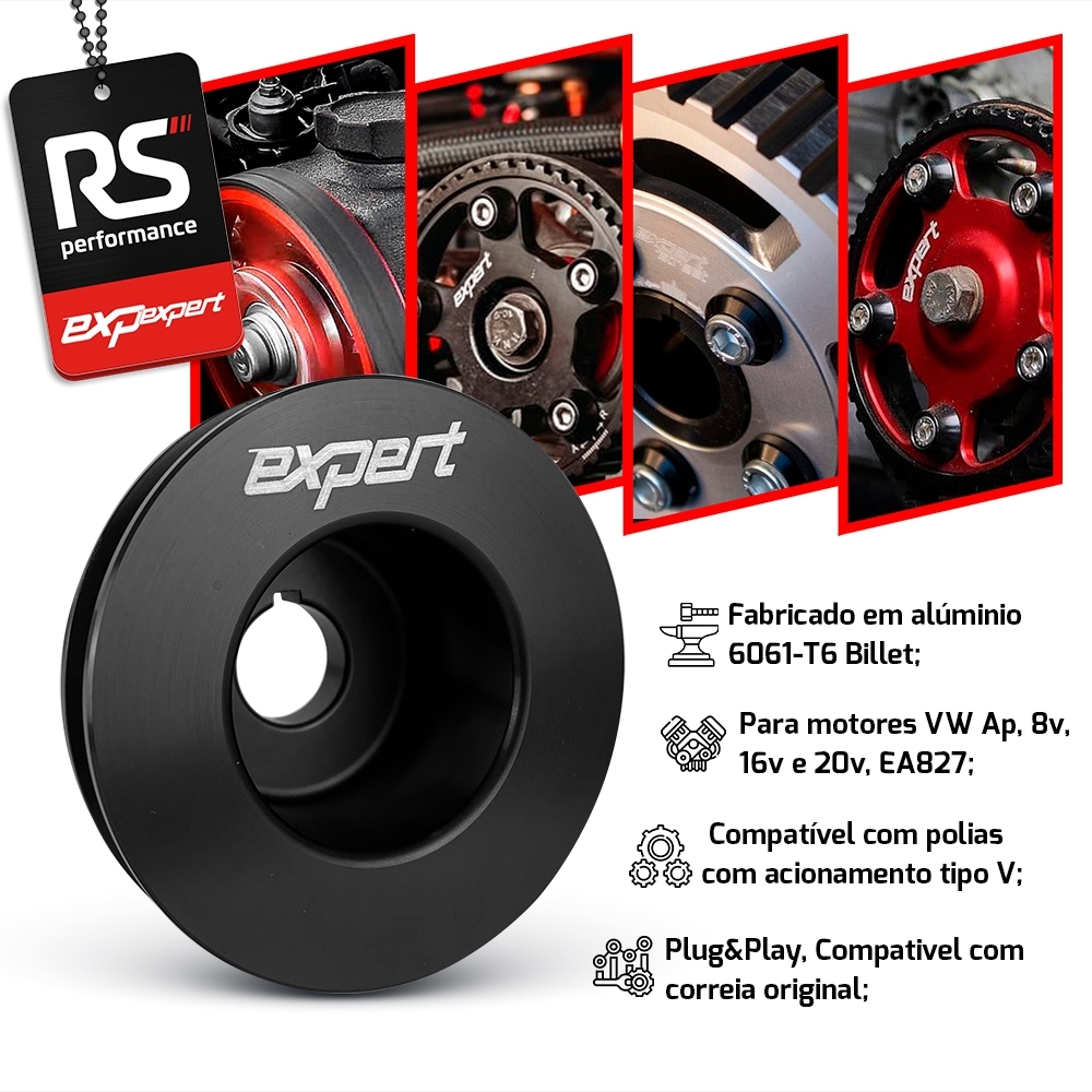Polia Do Alternador Vw Ap 8v / 16v Billet - Linha Race