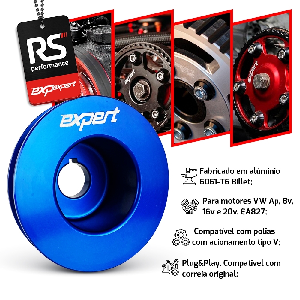 Polia Do Alternador Vw Ap 8v / 16v Billet - Linha Race