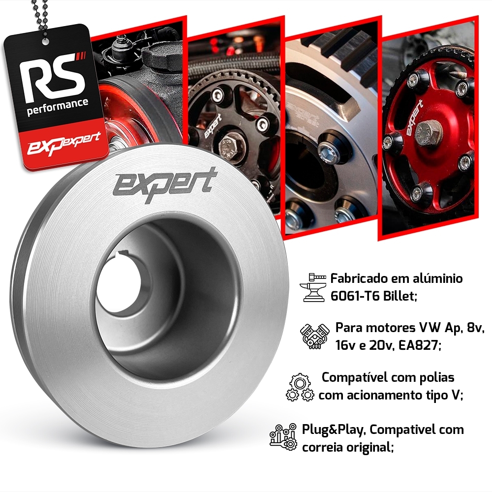 Polia Do Alternador Vw Ap 8v / 16v Billet - Linha Race