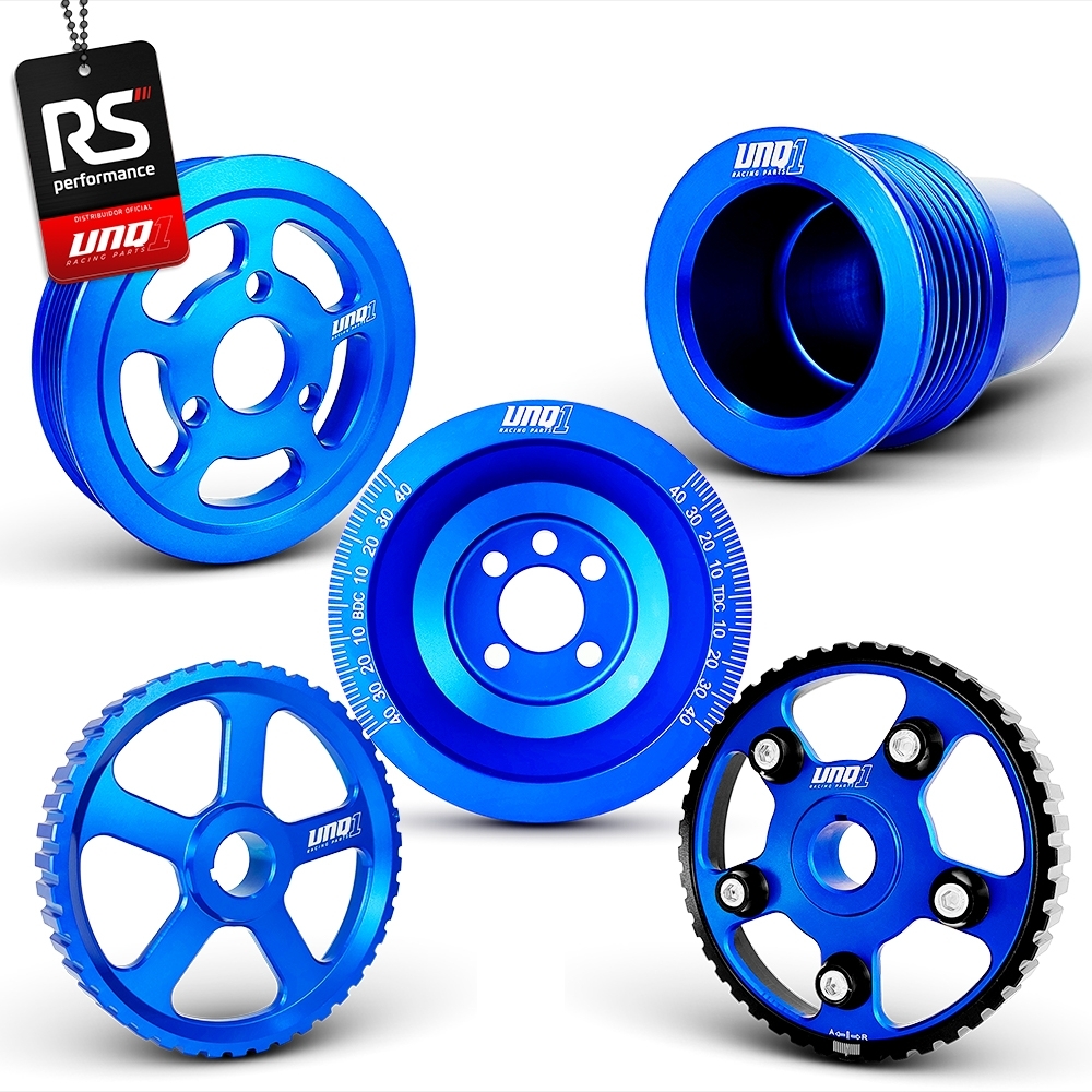 Jogo De 5 Polias Motor Ap 8v Billet Poli V Alternador Longo