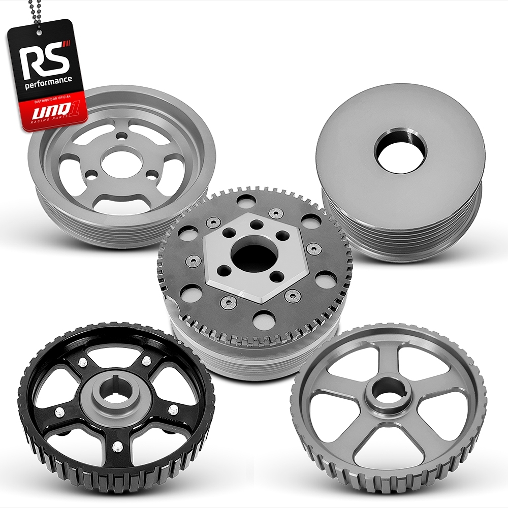 Jogo De 5 Polias Motor Ap 8v Billet Poli V Alternador Curto