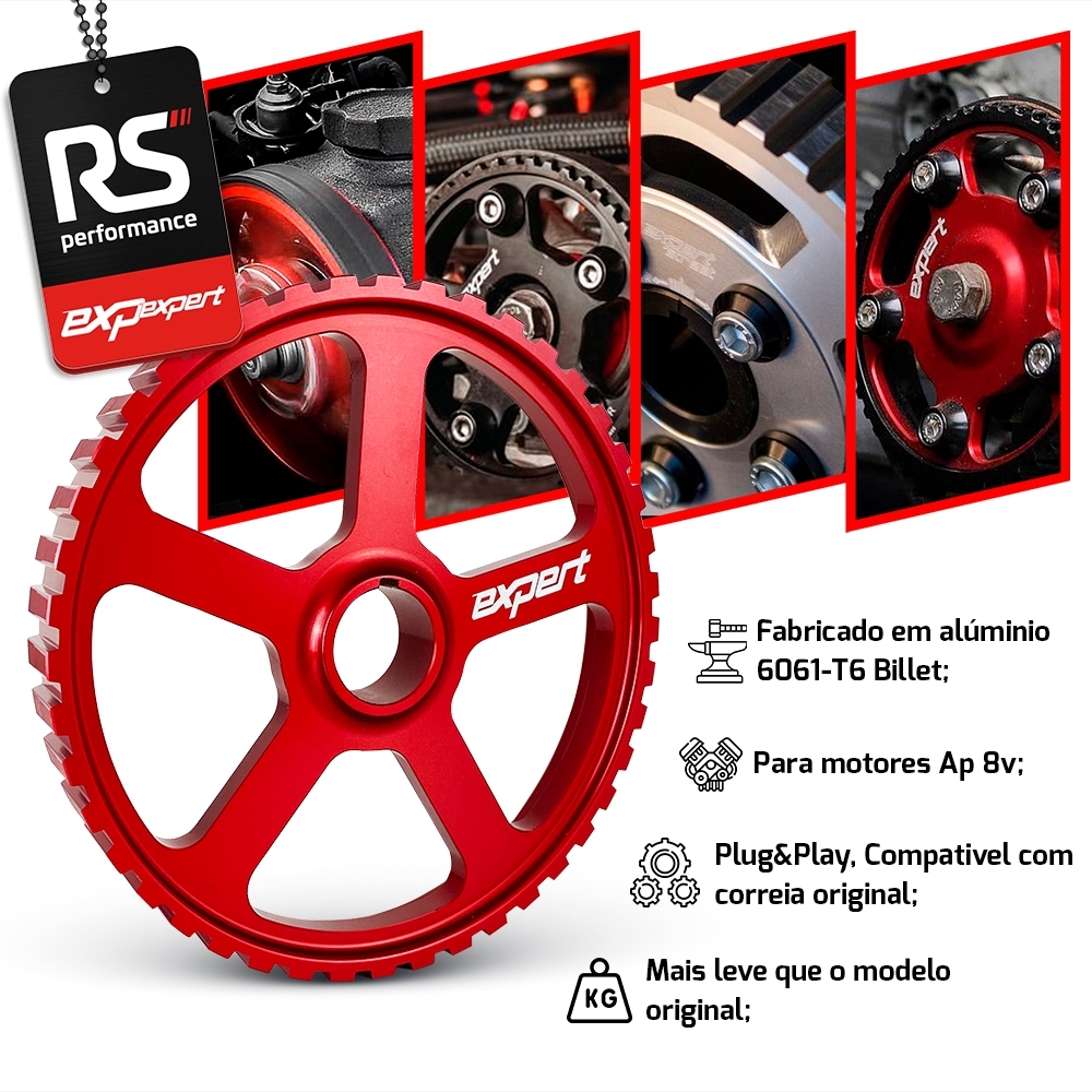 Polia Auxiliar Comando Vw Ap 8v Billet - Linha Race