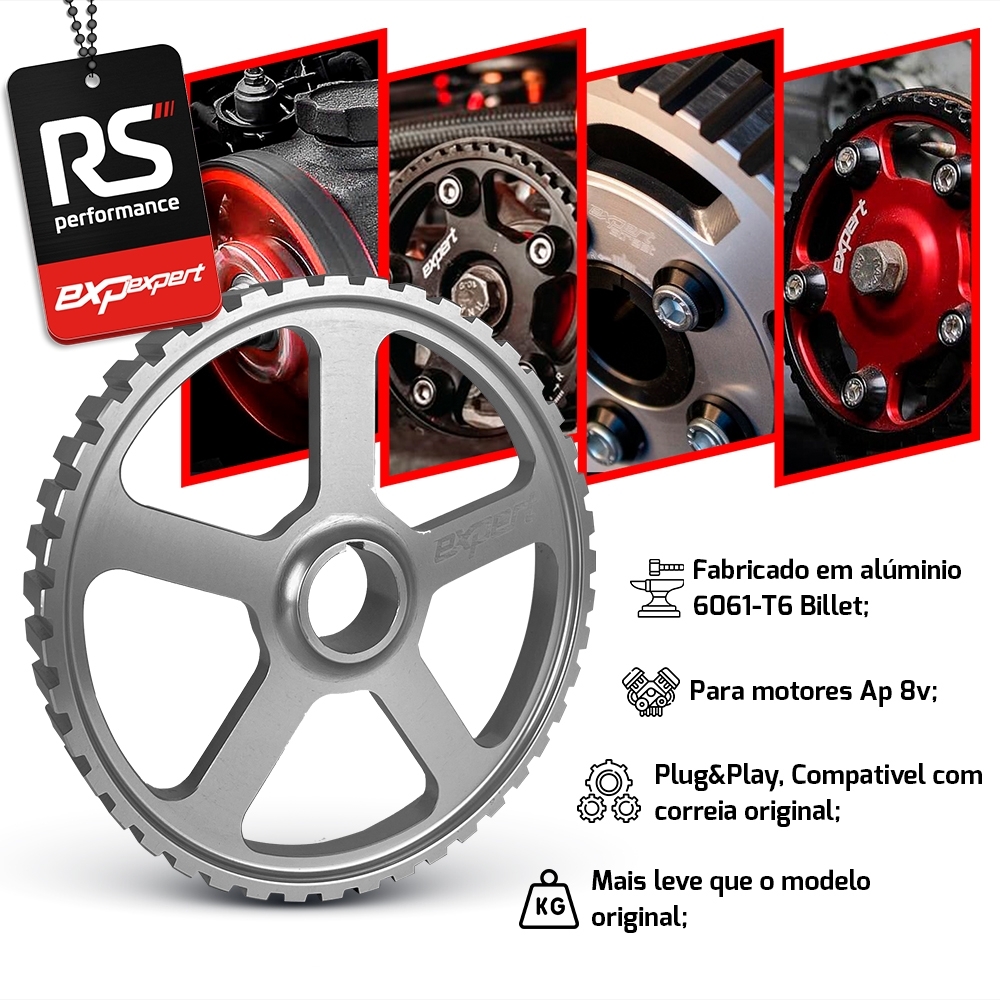Polia Auxiliar Comando Vw Ap 8v Billet - Linha Race