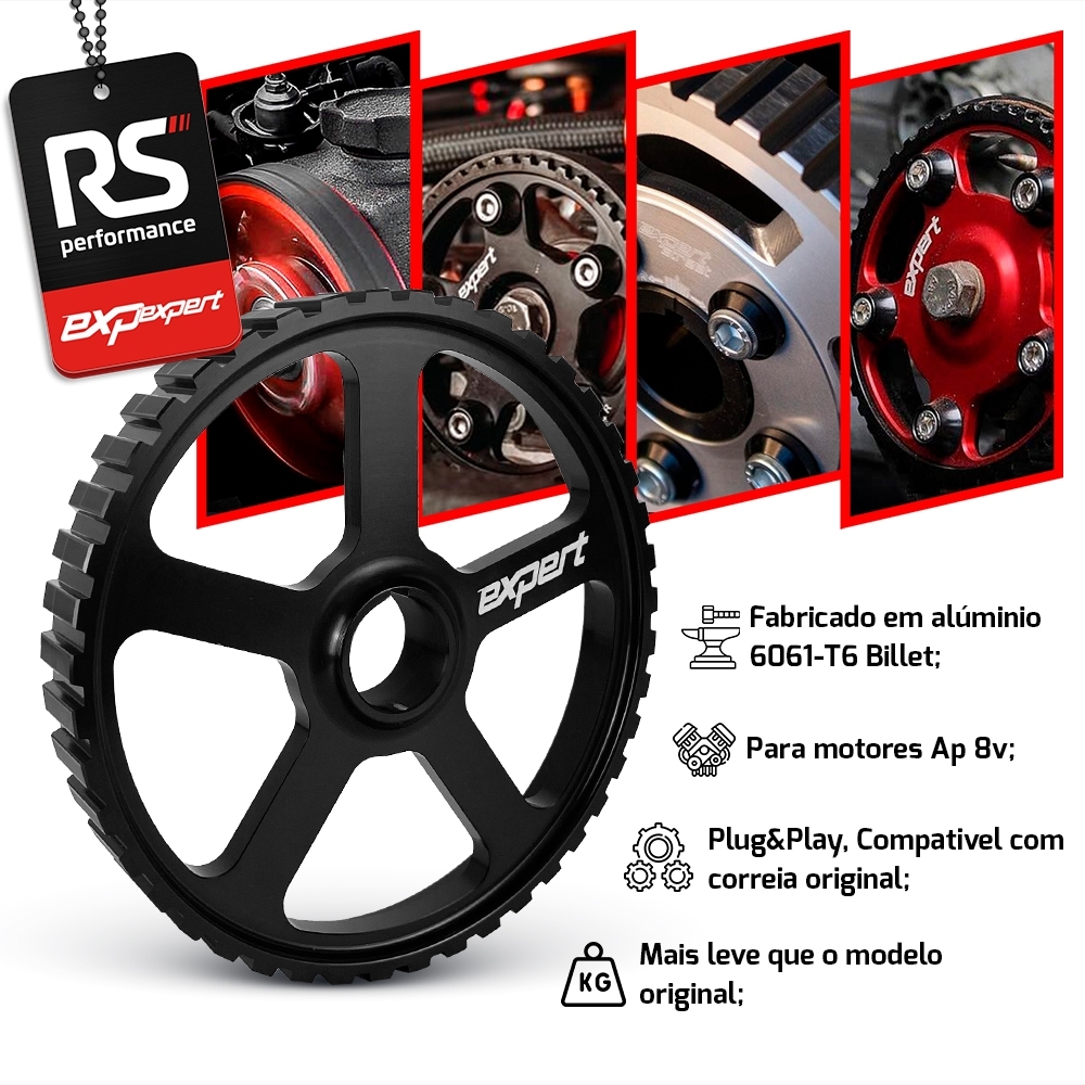 Polia Auxiliar Comando Vw Ap 8v Billet - Linha Race