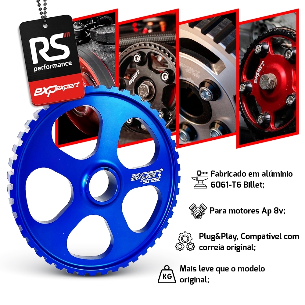 Polia Auxiliar Comando Vw Ap 8v Billet - Linha Street