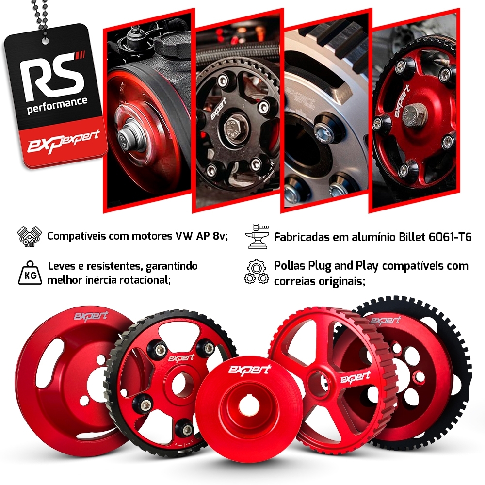 Kit Polias Comando Vw Ap 8v - Linha Race