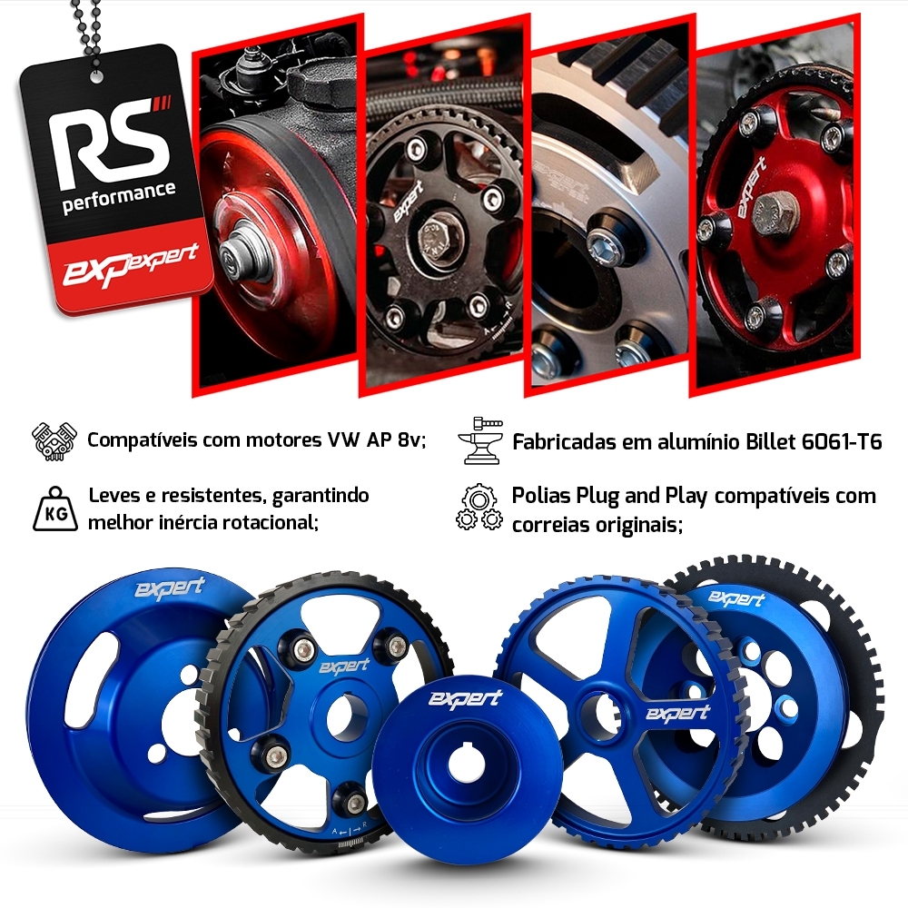 Kit Polias Comando Vw Ap 8v - Linha Race