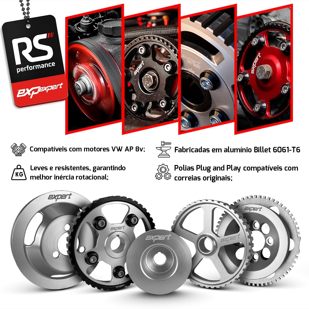 Kit Polias Comando Vw Ap 8v - Linha Race