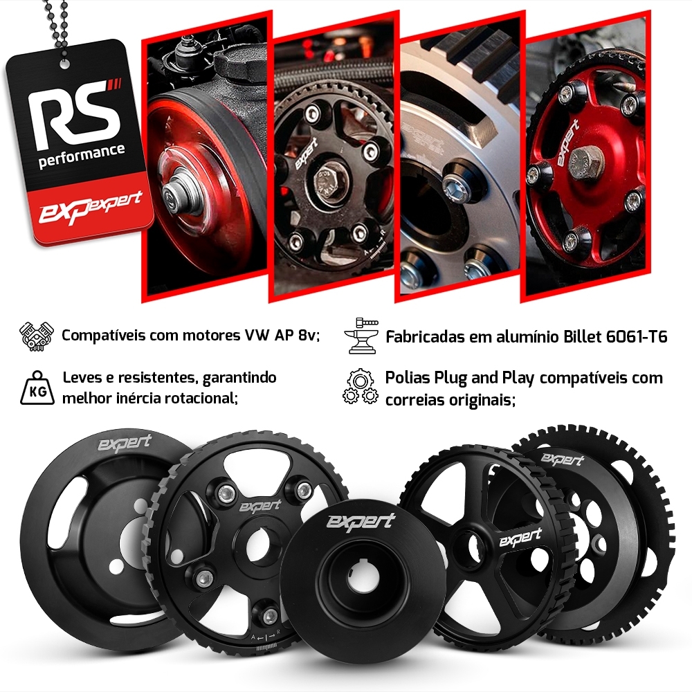 Kit Polias Comando Vw Ap 8v - Linha Race