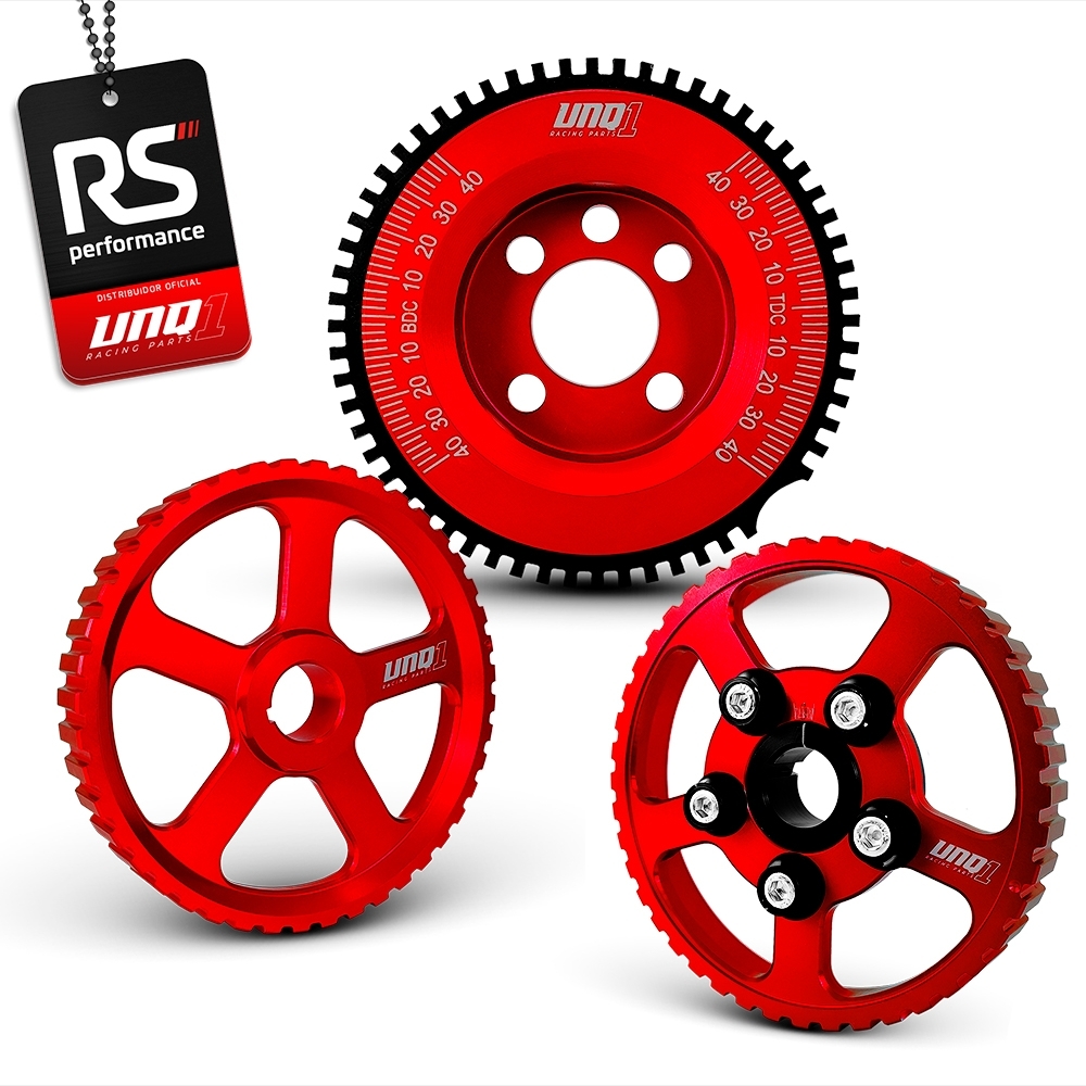 Jogo De 3 Polias Para Motor Ap 8v Billet Linha Street