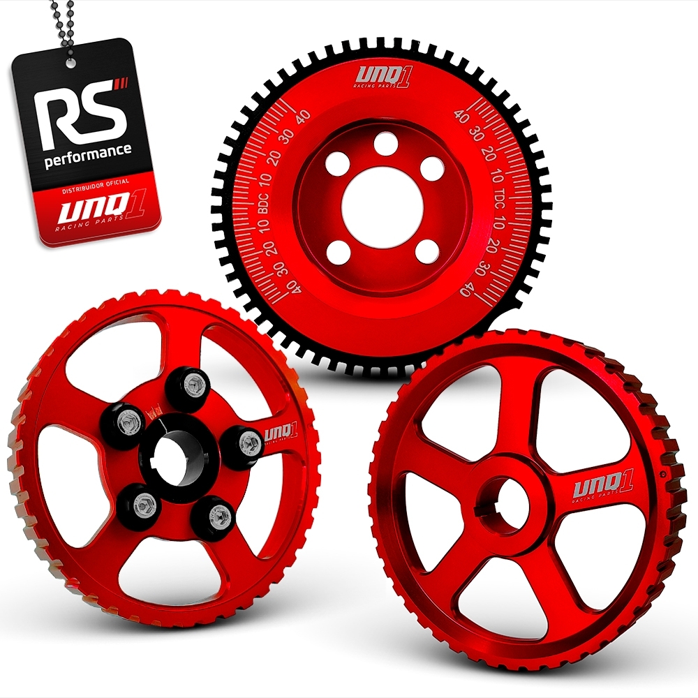 Jogo De 3 Polias Para Motor Ap 8v Billet Linha Street