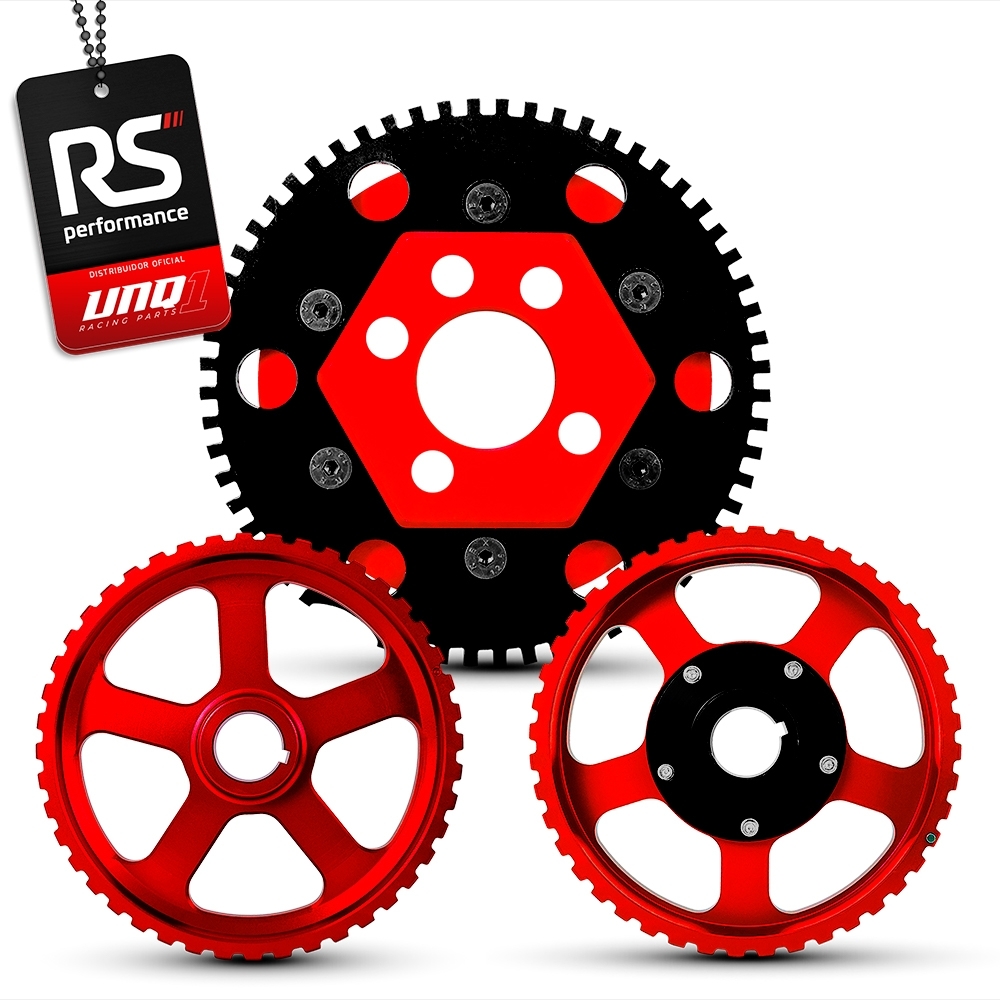 Jogo De 3 Polias Para Motor Ap 8v Billet Linha Street