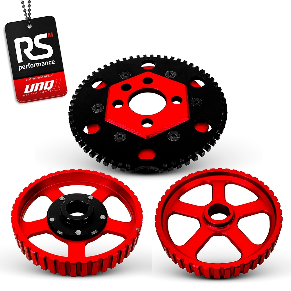 Jogo De 3 Polias Para Motor Ap 8v Billet Linha Street