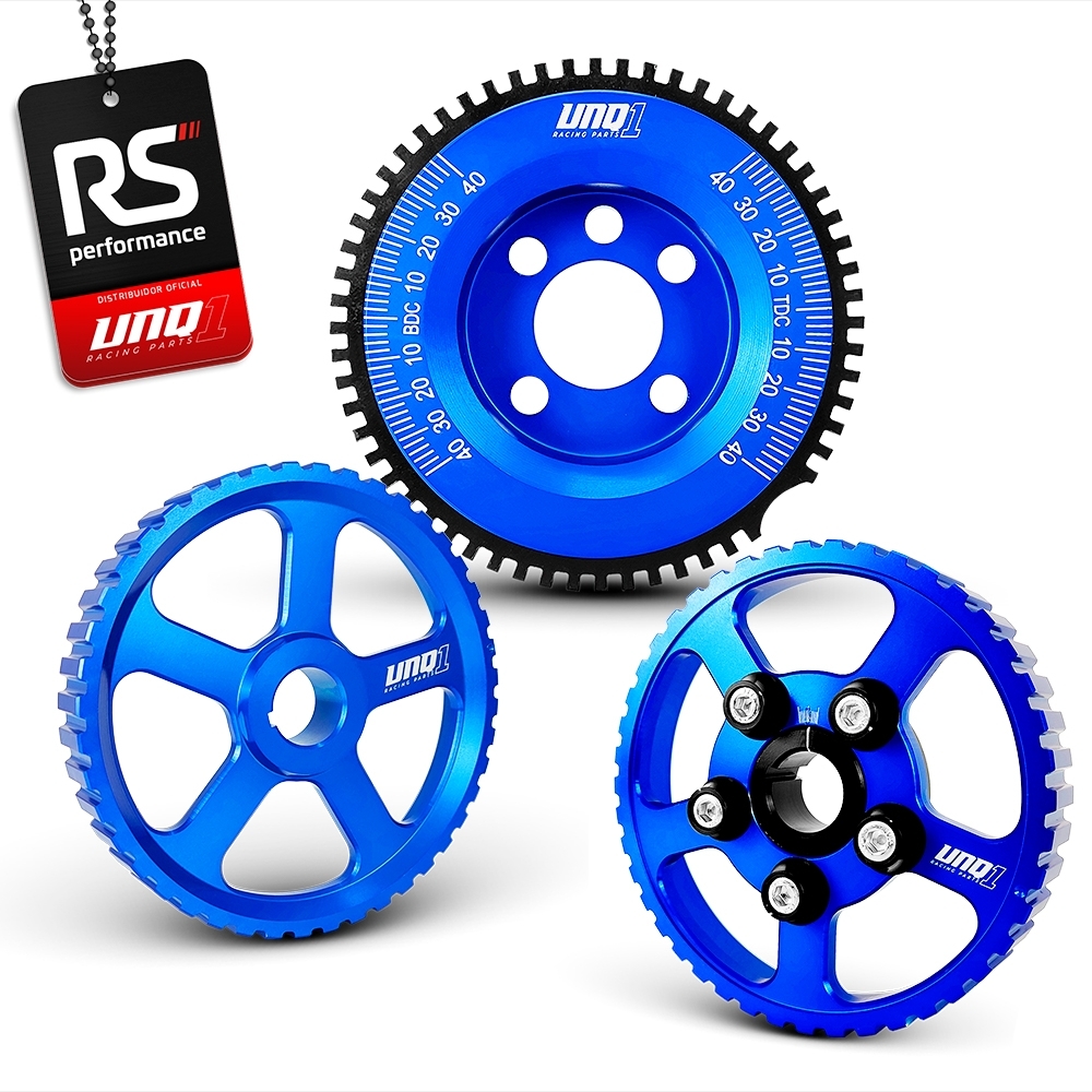 Jogo De 3 Polias Para Motor Ap 8v Billet Linha Street