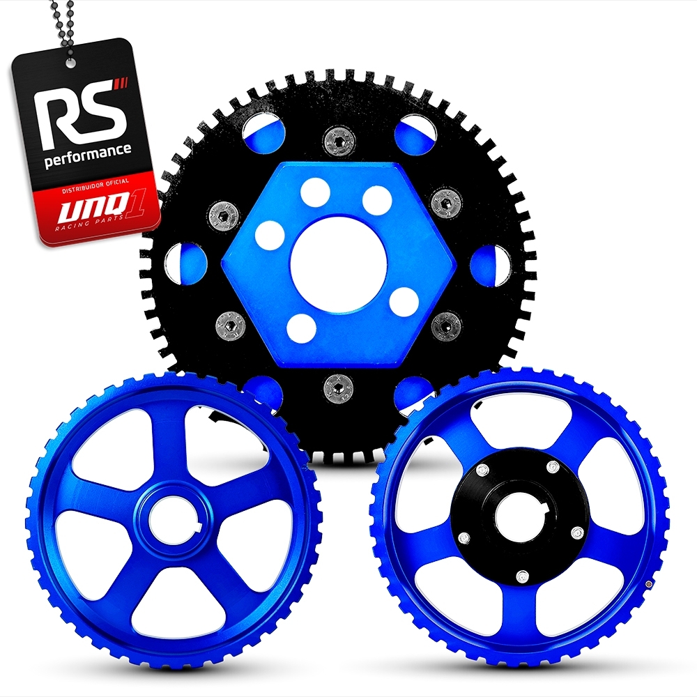 Jogo De 3 Polias Para Motor Ap 8v Billet Linha Street