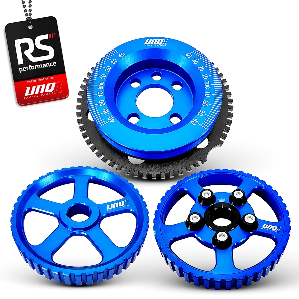 Jogo De 3 Polias Para Motor Ap 8v Billet Linha Street