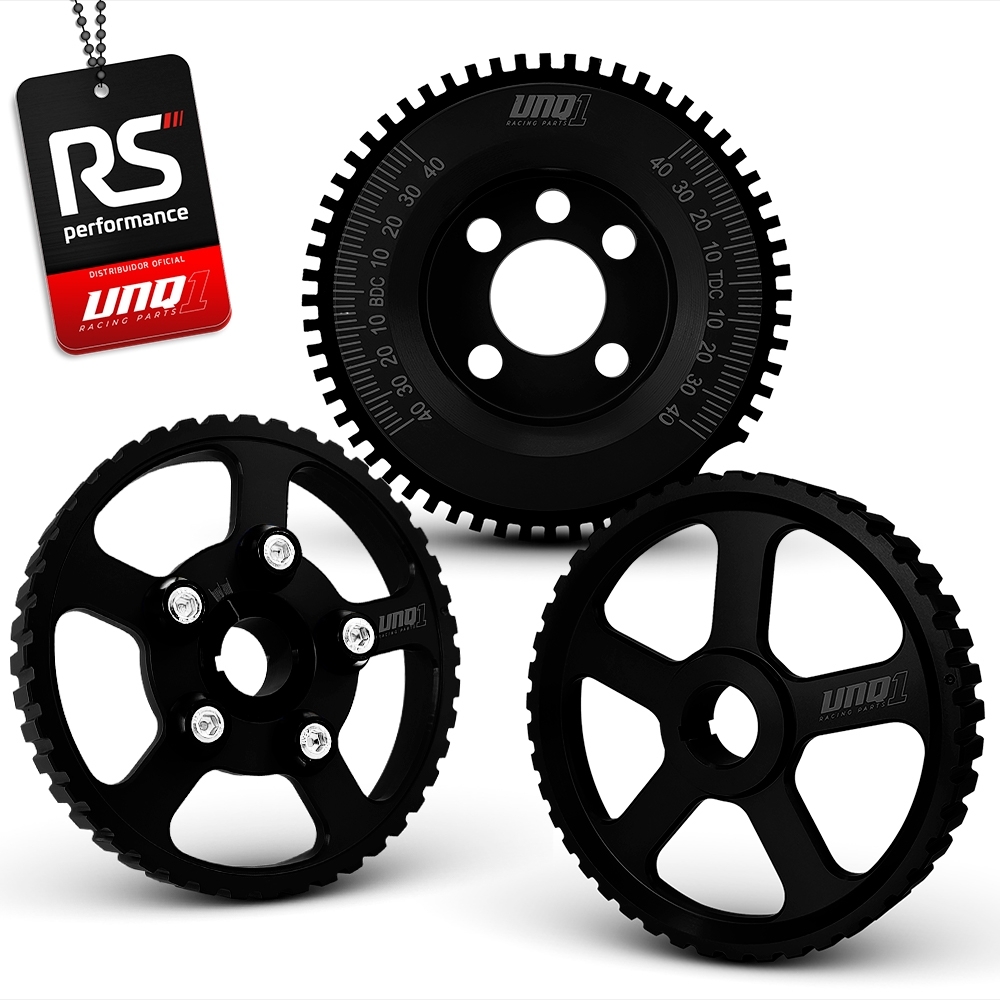 Jogo De 3 Polias Para Motor Ap 8v Billet Linha Street