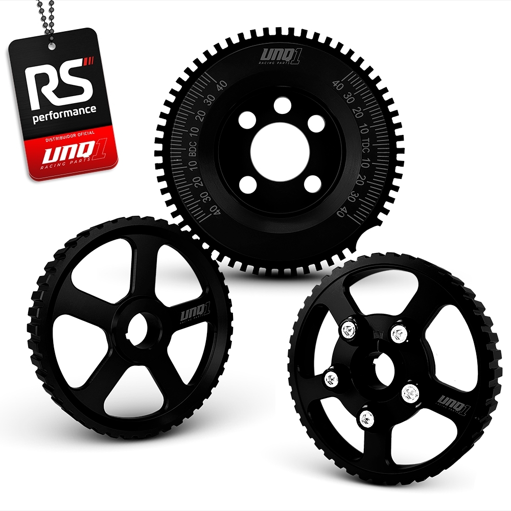 Jogo De 3 Polias Para Motor Ap 8v Billet Linha Street