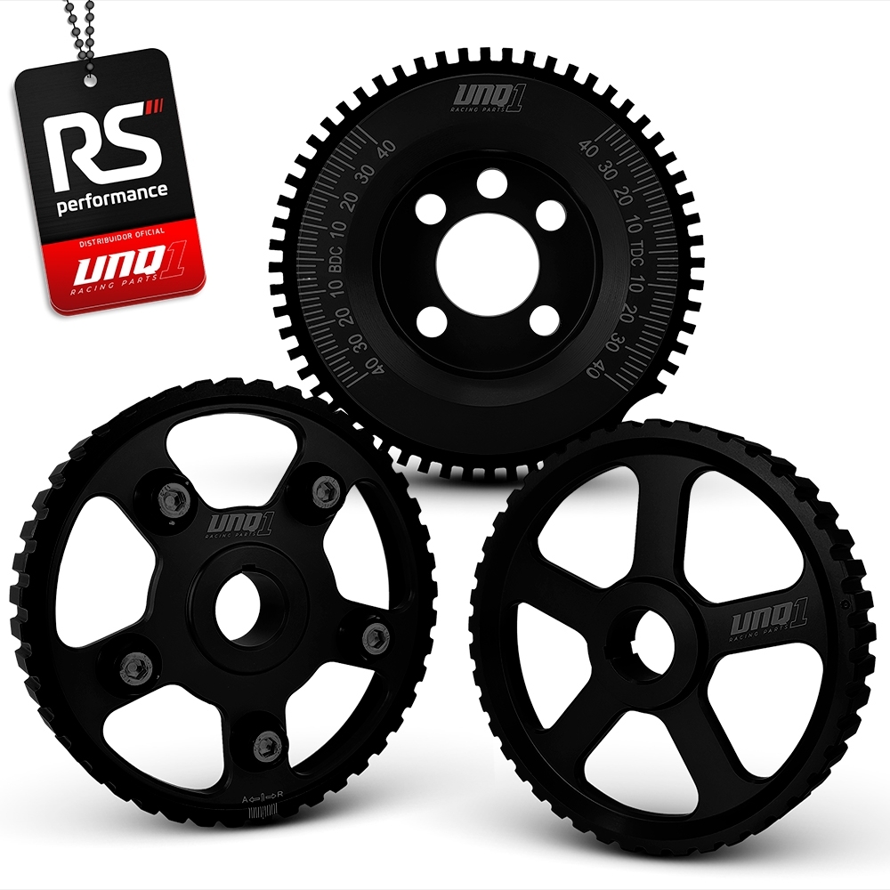Jogo De 3 Polias Para Motor Ap 8v Billet Linha Competition