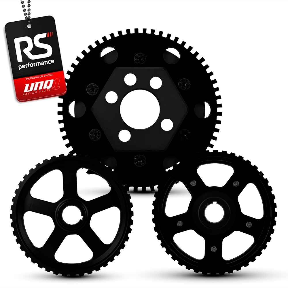 Jogo De 3 Polias Para Motor Ap 8v Billet Linha Competition
