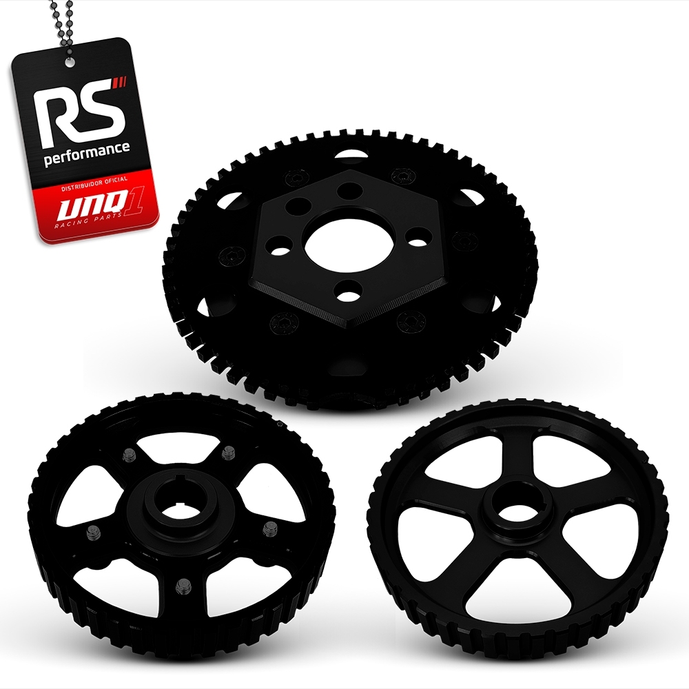 Jogo De 3 Polias Para Motor Ap 8v Billet Linha Competition