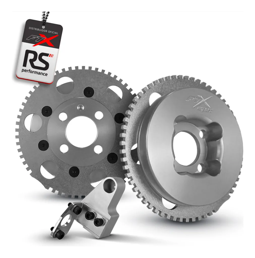 Jogo Polia Regulável Motor Ap 8v Alumínio Billet