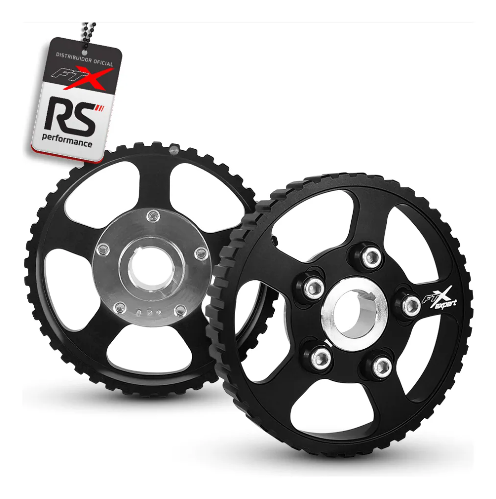 Jogo Polia Regulável Motor Ap 8v Alumínio Billet