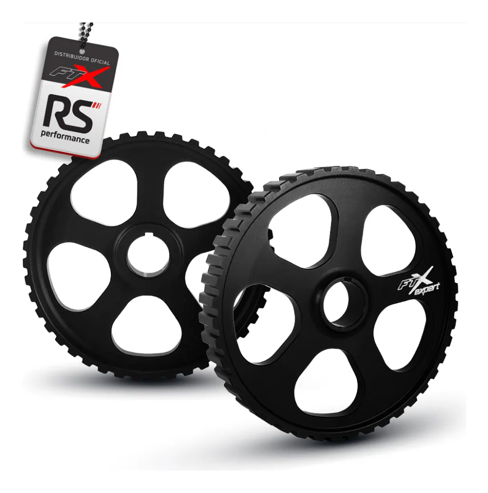 Jogo Polia Regulável Motor Ap 8v Alumínio Billet