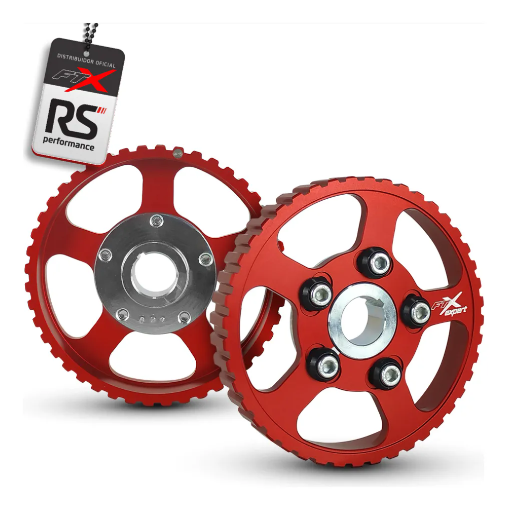 Jogo Polia Regulável Motor Ap 8v Alumínio Billet