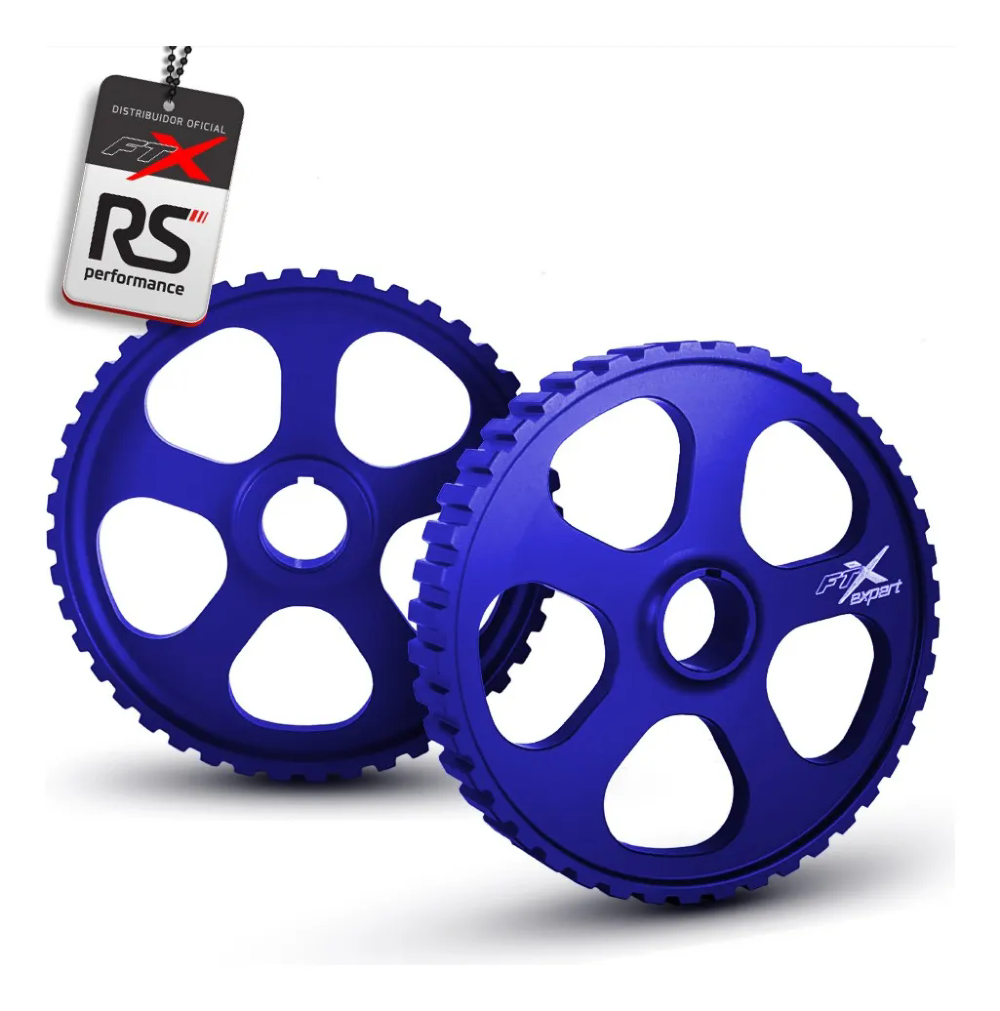 Jogo Polia Regulável Motor Ap 8v Alumínio Billet