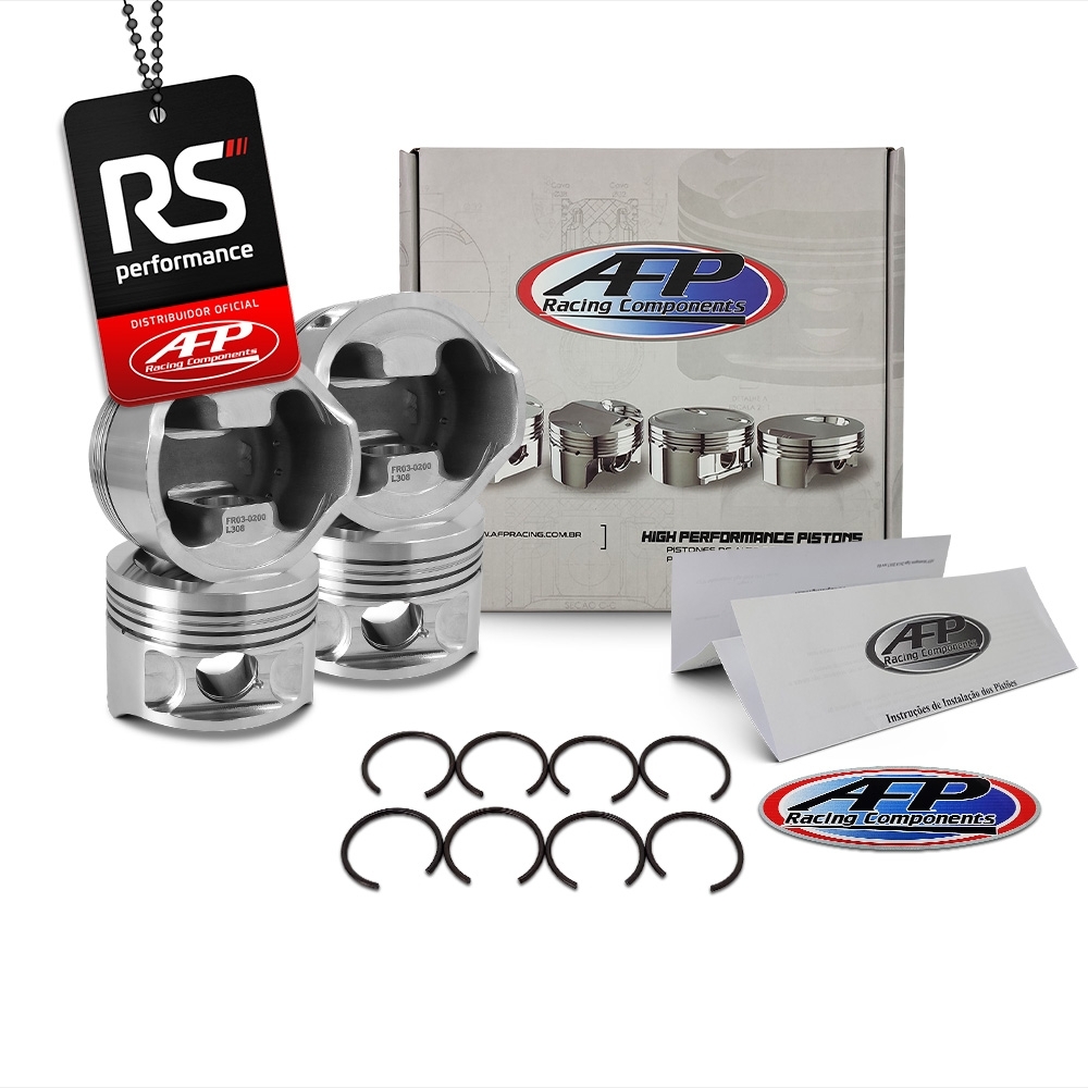 Jogo 4 Pistão Forjado AP 1.9 Turbo 8v Solid Forged Pino 22