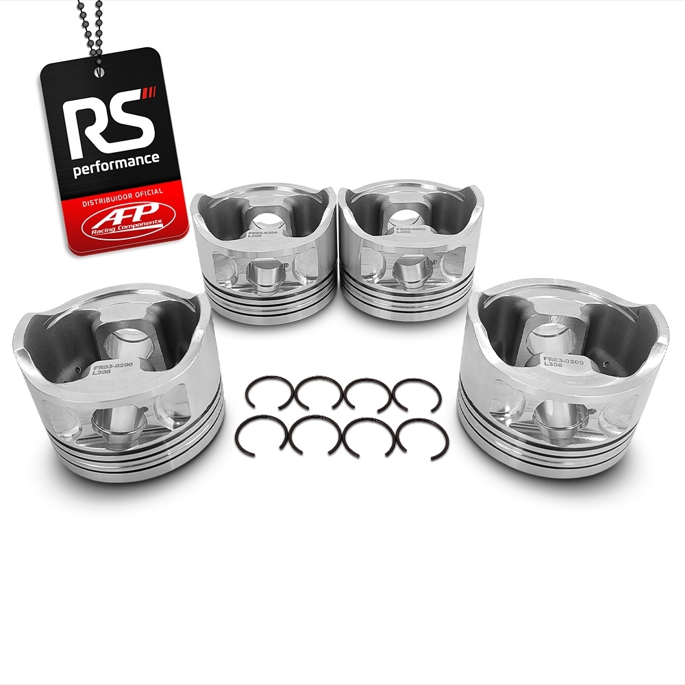 Jogo 4 Pistão Forjado AP 1.9 Turbo 8v Solid Forged Pino 22