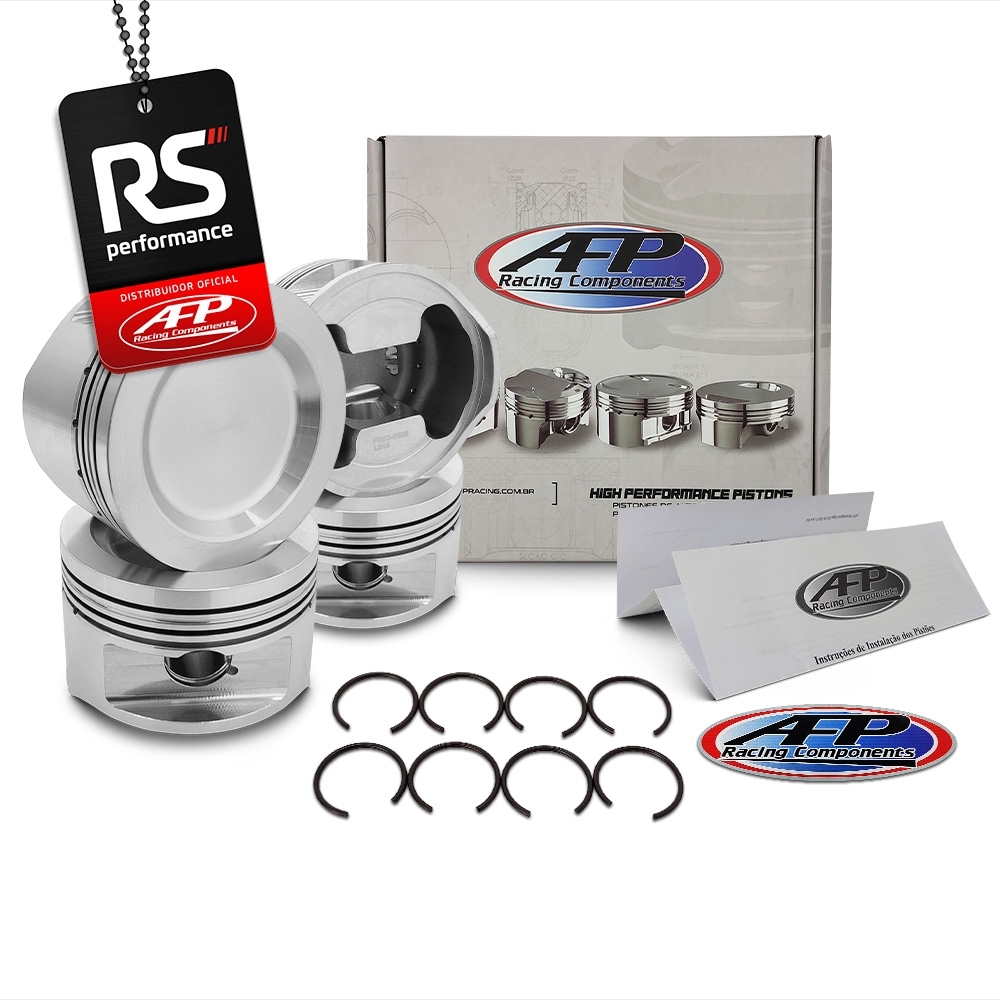 Jogo 4 Pistão Forjado AP 2.0 Turbo 8v Solid Forged Pino 20