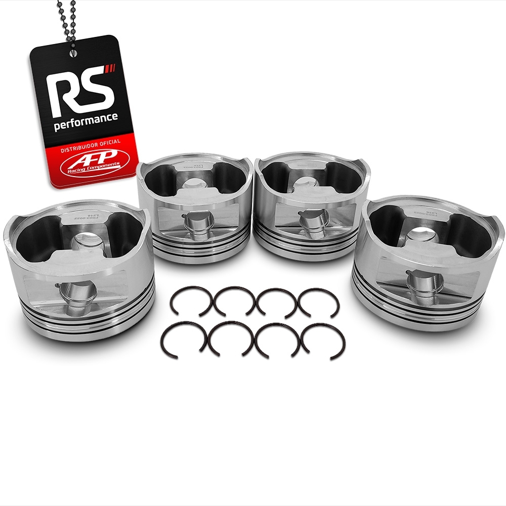 Jogo 4 Pistão Forjado AP 2.0 Turbo 8v Solid Forged Pino 20