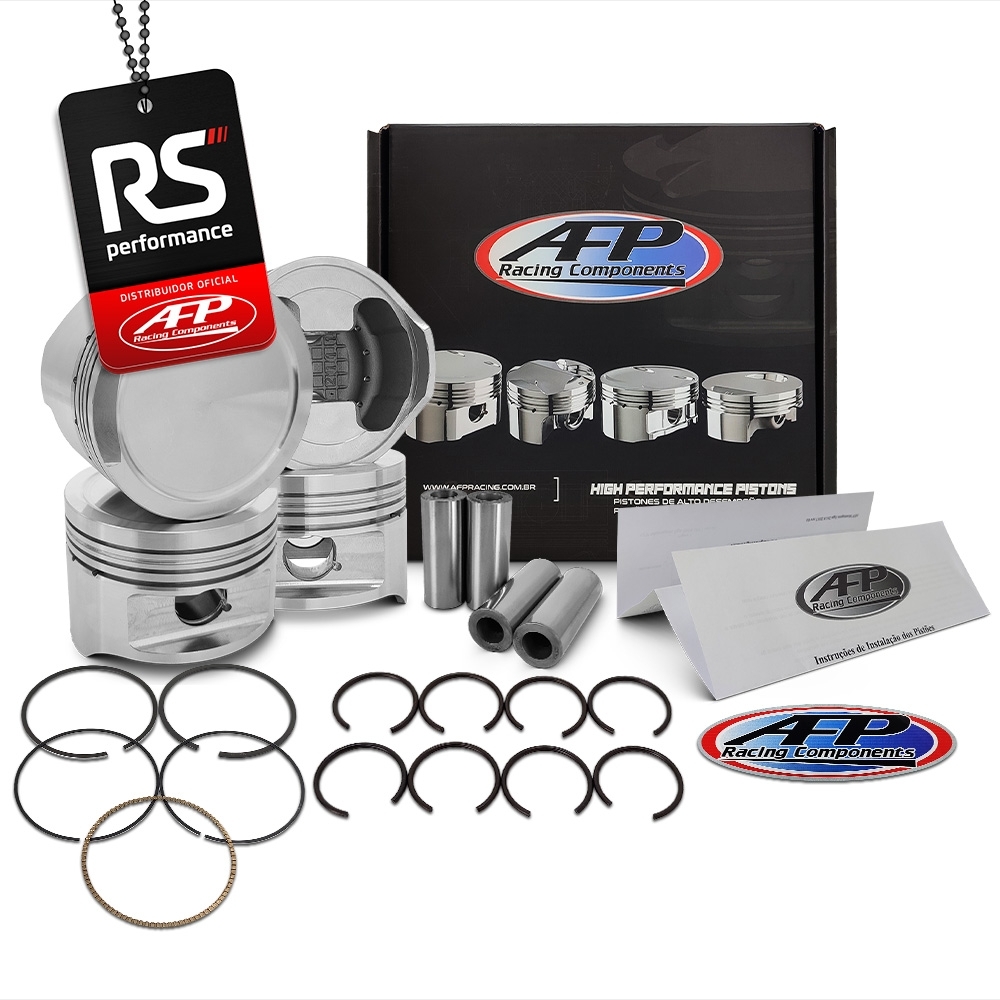 Kit 4 Pistão Forjado Vw / Audi 1.9T 20v + Pinos + Anéis
