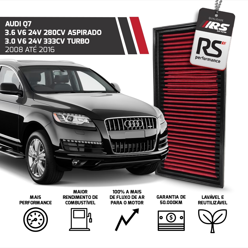 Filtro Esportivo Inbox Cayenne Q7 Range Rover Iii Touareg