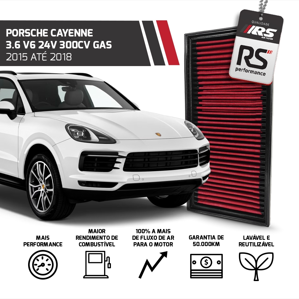 Filtro Esportivo Inbox Cayenne Q7 Range Rover Iii Touareg