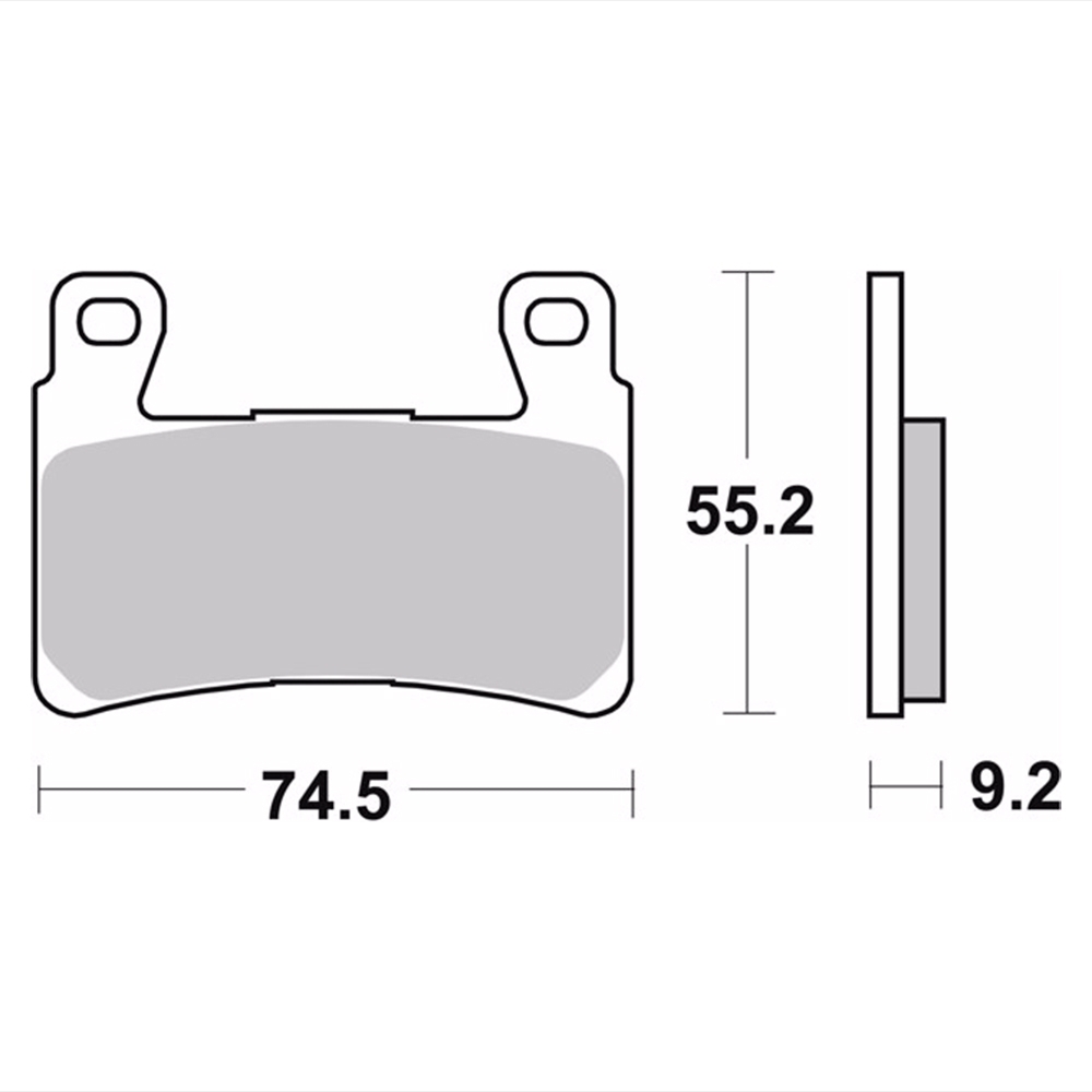 Pastilha De Freio Sinterizada Traseira Harley Softail/dyna