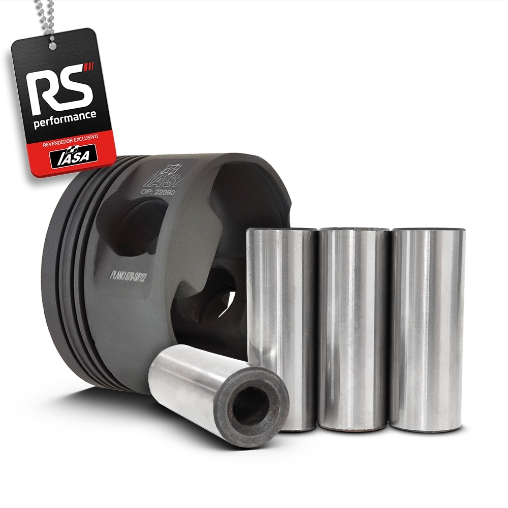 Kit Pistão Forjado Cavado Iasa Ap 2.0 16v 1200cv+ 4 Pinos 22mm