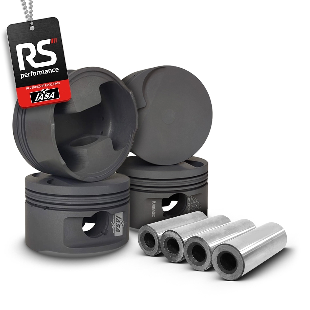 Kit Pistão Forjado Cavado Iasa Ap 2.0 16v 1200cv+ 4 Pinos 22mm