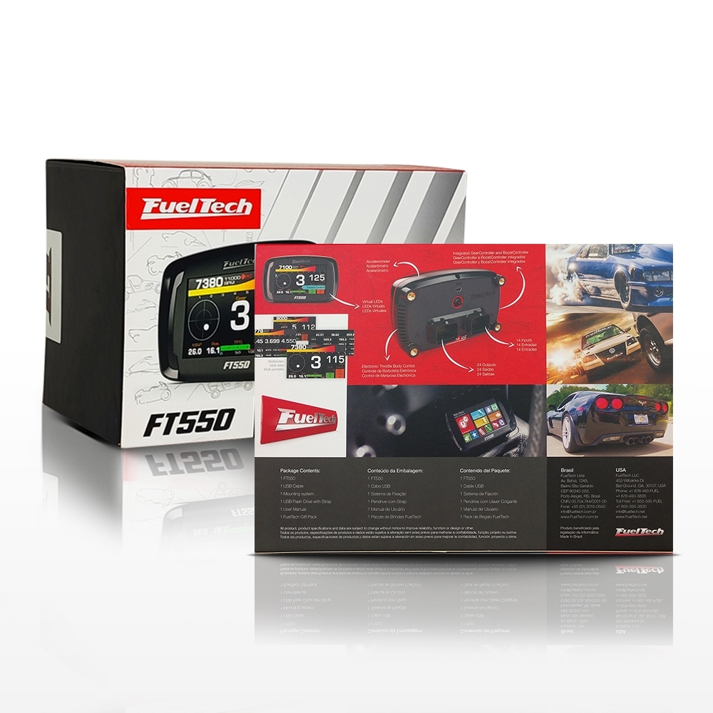 Injeção Programável Fueltech Ft550 - Chicote Motor Dianteiro