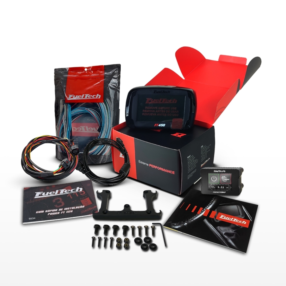 Módulo de Injeção Ft450 Com Chicote Motor Traseiro 4.9 + WideBand Nano Pro (Sem Sonda)