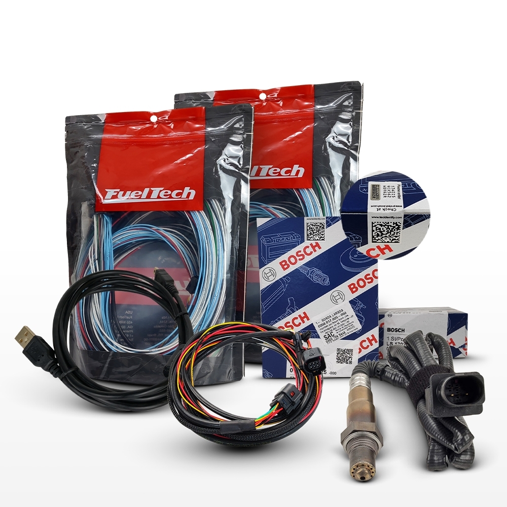 Módulo de Injeção Ft550 Com Chicote Motor Traseiro + WideBand Nano Pro + Sonda Bosch 4.9