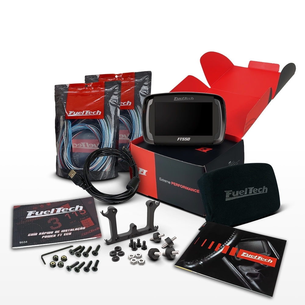 Módulo de Injeção Ft550 Com Chicote Motor Dianteiro + WideBand Nano Pro + Sonda Bosch 4.9