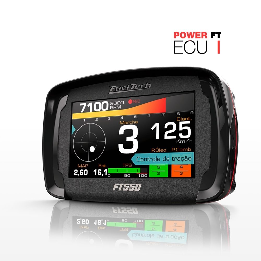Módulo de Injeção Ft550 Com Chicote Motor Dianteiro + WideBand Nano Pro + Sonda Bosch 4.2